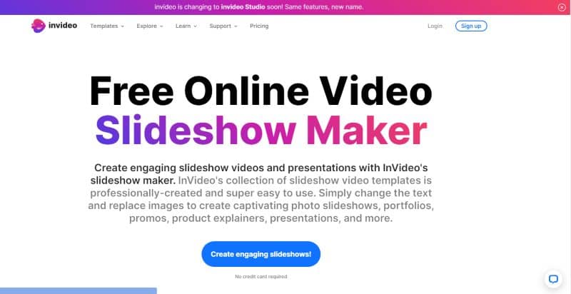 invideo slideshow maker