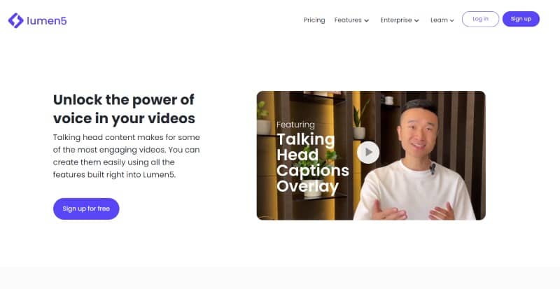 lumen5 convert your voice in your videos