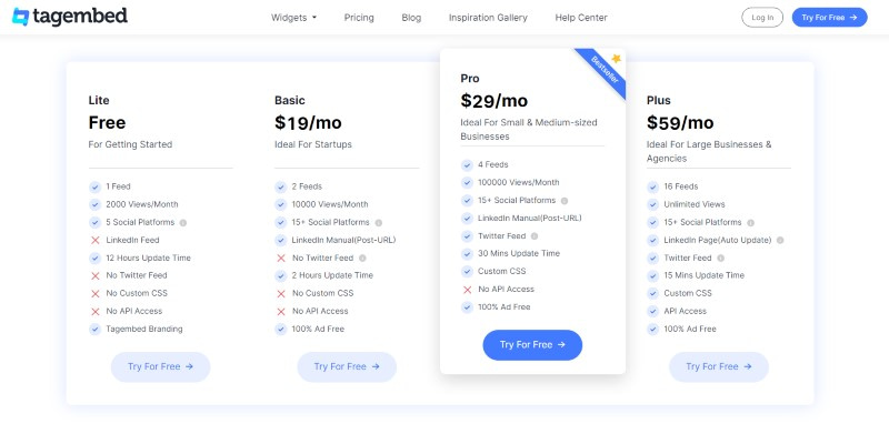 tagembed pricing