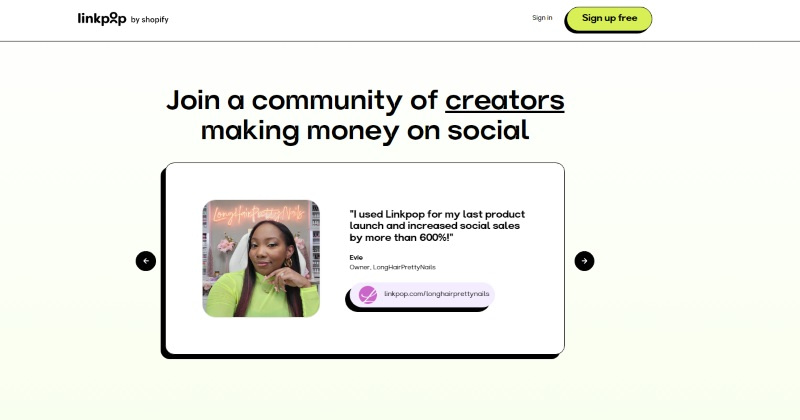 Linkpop creators community